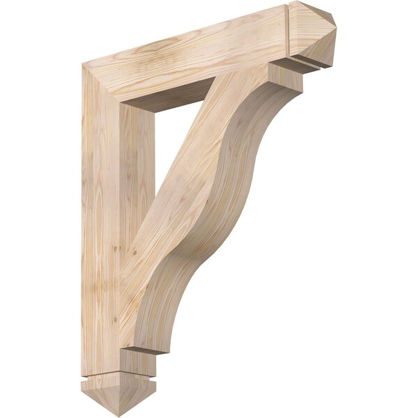 Ekena Millwork Funston Arts & Crafts Smooth Bracket, Douglas Fir, 5 1/2"W x 32"D x 38"H BKT06X32X38FST03SDF - main